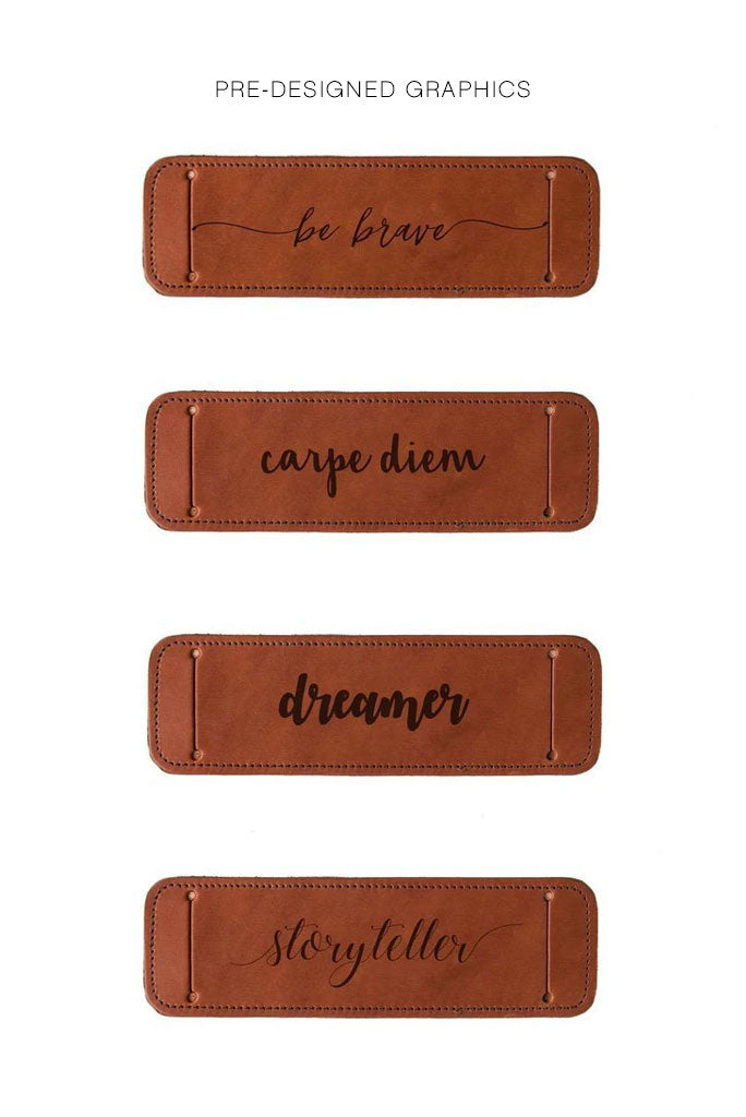 Cognac Brown Shoulder Pad Personalization Options